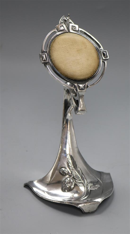 An Art Nouveau WMF watch stand/holder height 17cm